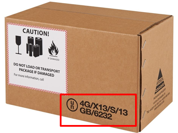 UN Packaging Code Example